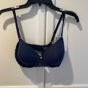 Natori Bliss Perfection navy bra. 34D